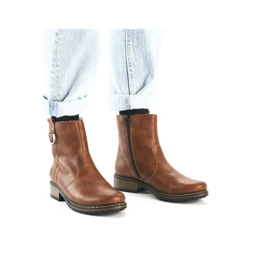 Rieker Damen Kurzstiefel fuchsbraun