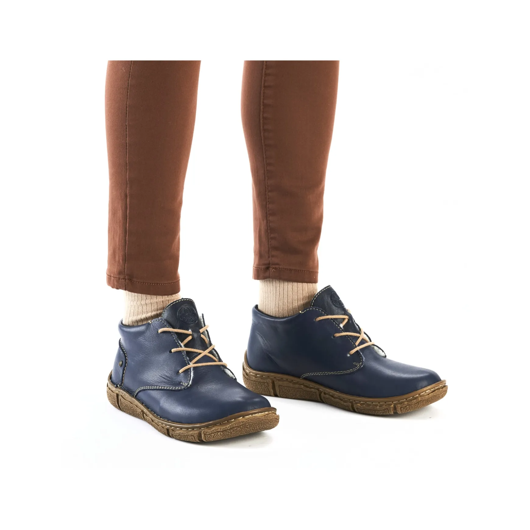 Rieker Damen Kurzstiefel azurblau