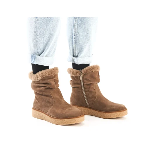 Rieker Damen Kurzstiefel braunbeige