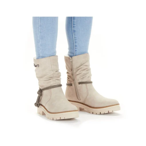 Rieker Damen Kurzstiefel hellbeige