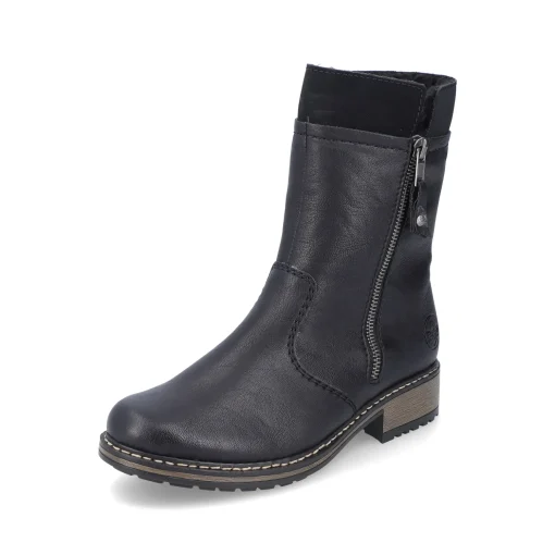 Rieker Damen Kurzstiefel tiefschwarz
