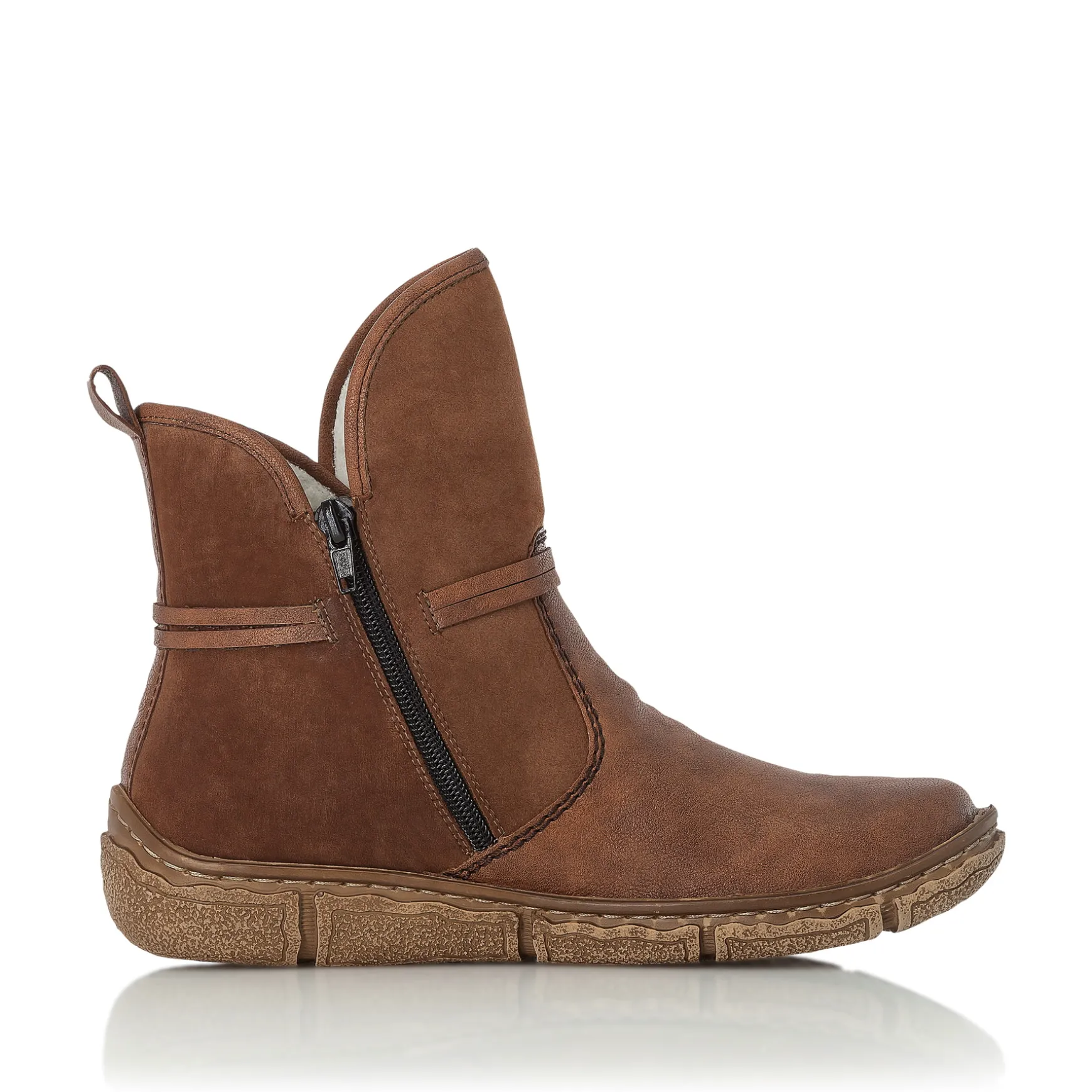 Rieker Damen Kurzstiefel zimtbraun