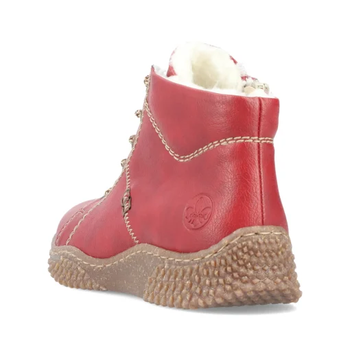 Rieker Damen Kurzstiefel erdbeerrot