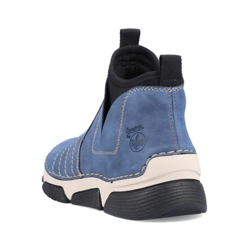Rieker Damen Kurzstiefel blaugrau