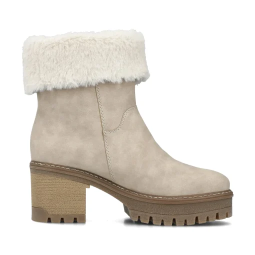 Rieker Damen Kurzstiefel graubeige