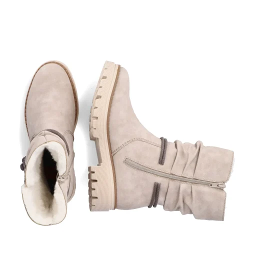 Rieker Damen Kurzstiefel hellbeige