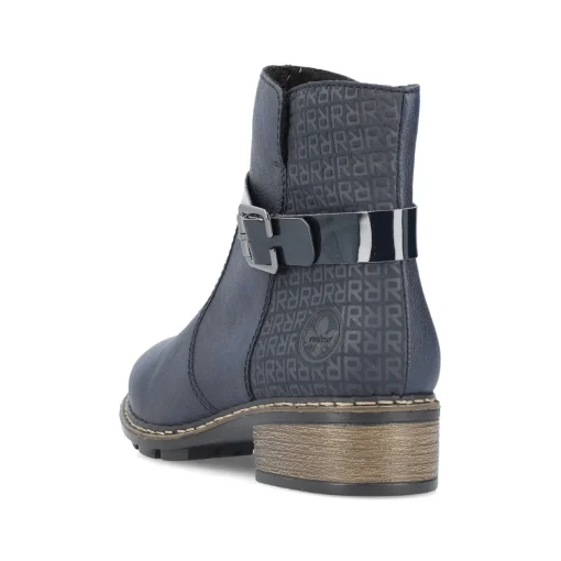 Rieker Damen Kurzstiefel azurblau