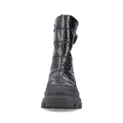 Rieker Damen Kurzstiefel glanzschwarz