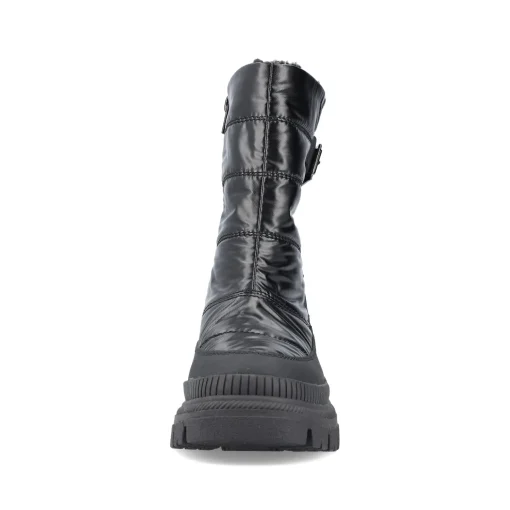 Rieker Damen Kurzstiefel glanzschwarz