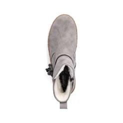 Rieker Damen Kurzstiefel silbergrau