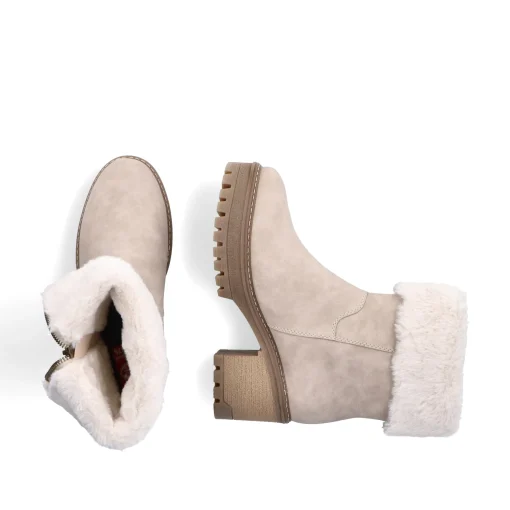 Rieker Damen Kurzstiefel graubeige