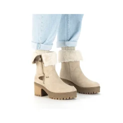 Rieker Damen Kurzstiefel graubeige