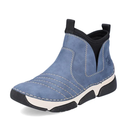 Rieker Damen Kurzstiefel blaugrau