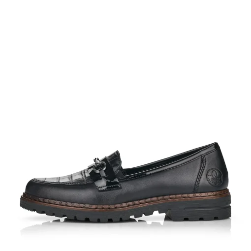 Rieker Damen Loafer graphitschwarz