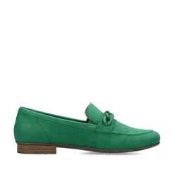 Rieker Damen Loafer grasgrün