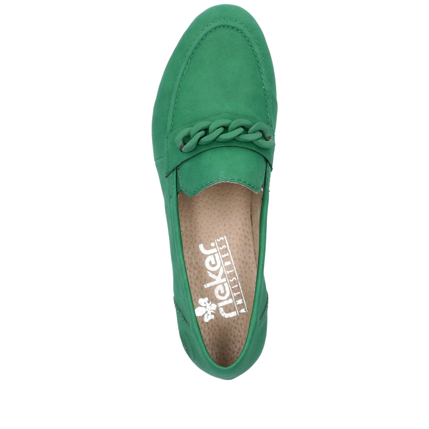 Rieker Damen Loafer grasgrün