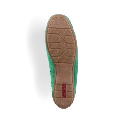 Rieker Damen Loafer grasgrün