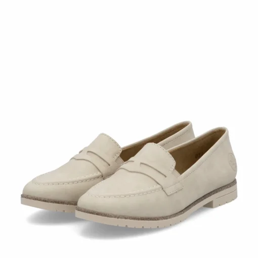 Rieker Damen Loafer hellbeige