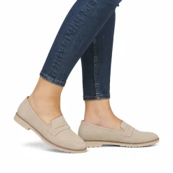 Rieker Damen Loafer hellbeige