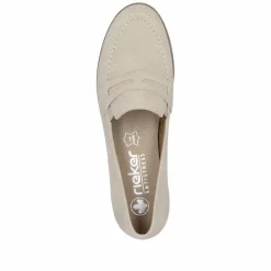 Rieker Damen Loafer hellbeige