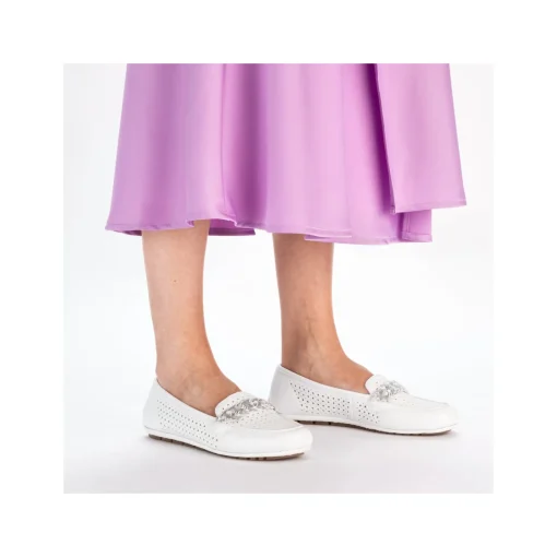 Rieker Damen Loafer reinweiss