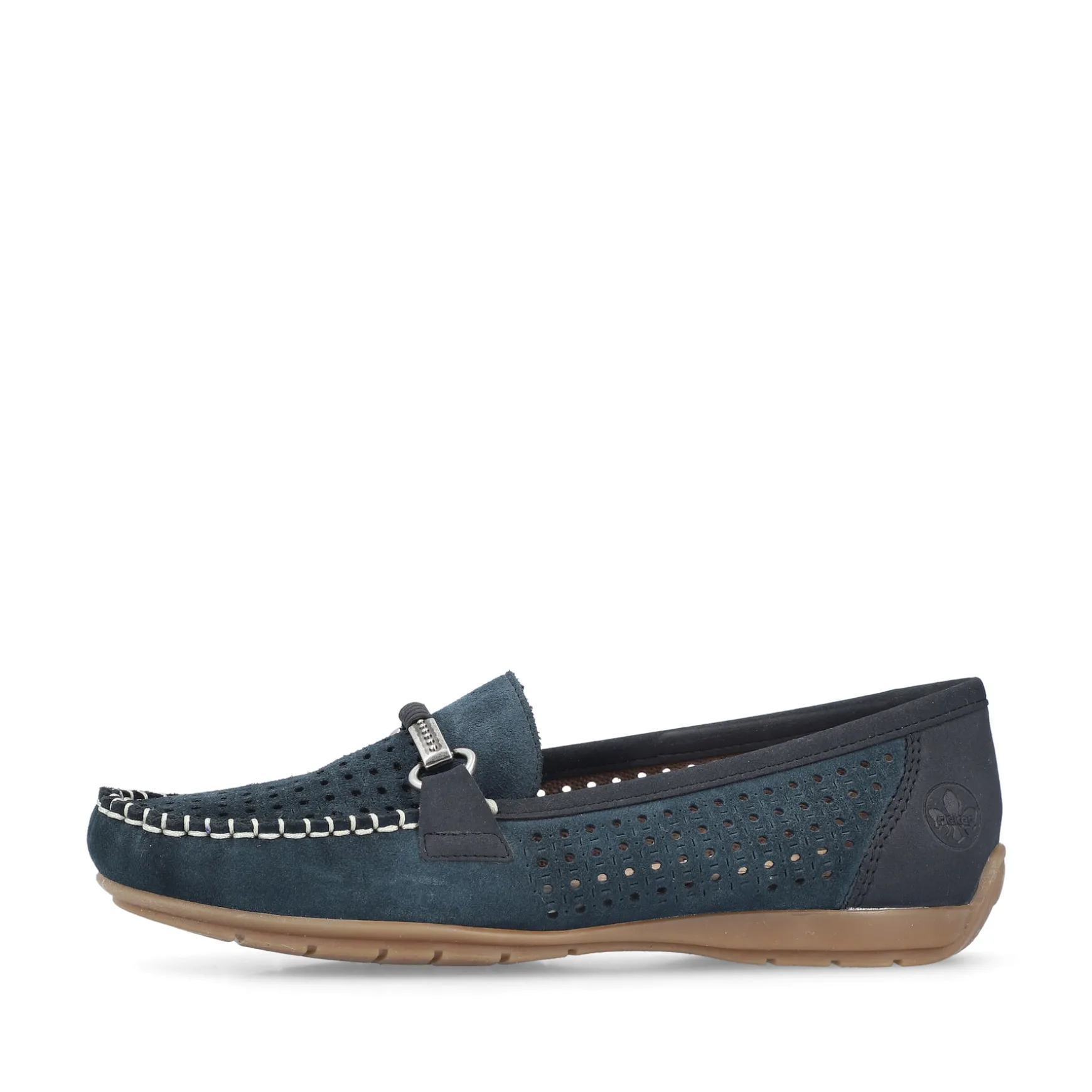 Rieker Damen Loafer schieferblau