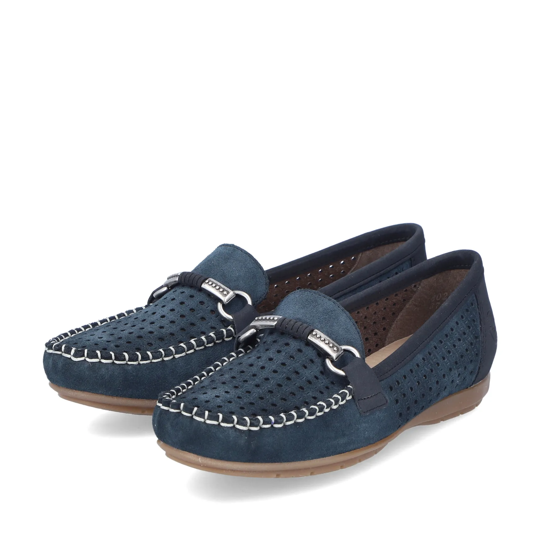 Rieker Damen Loafer schieferblau