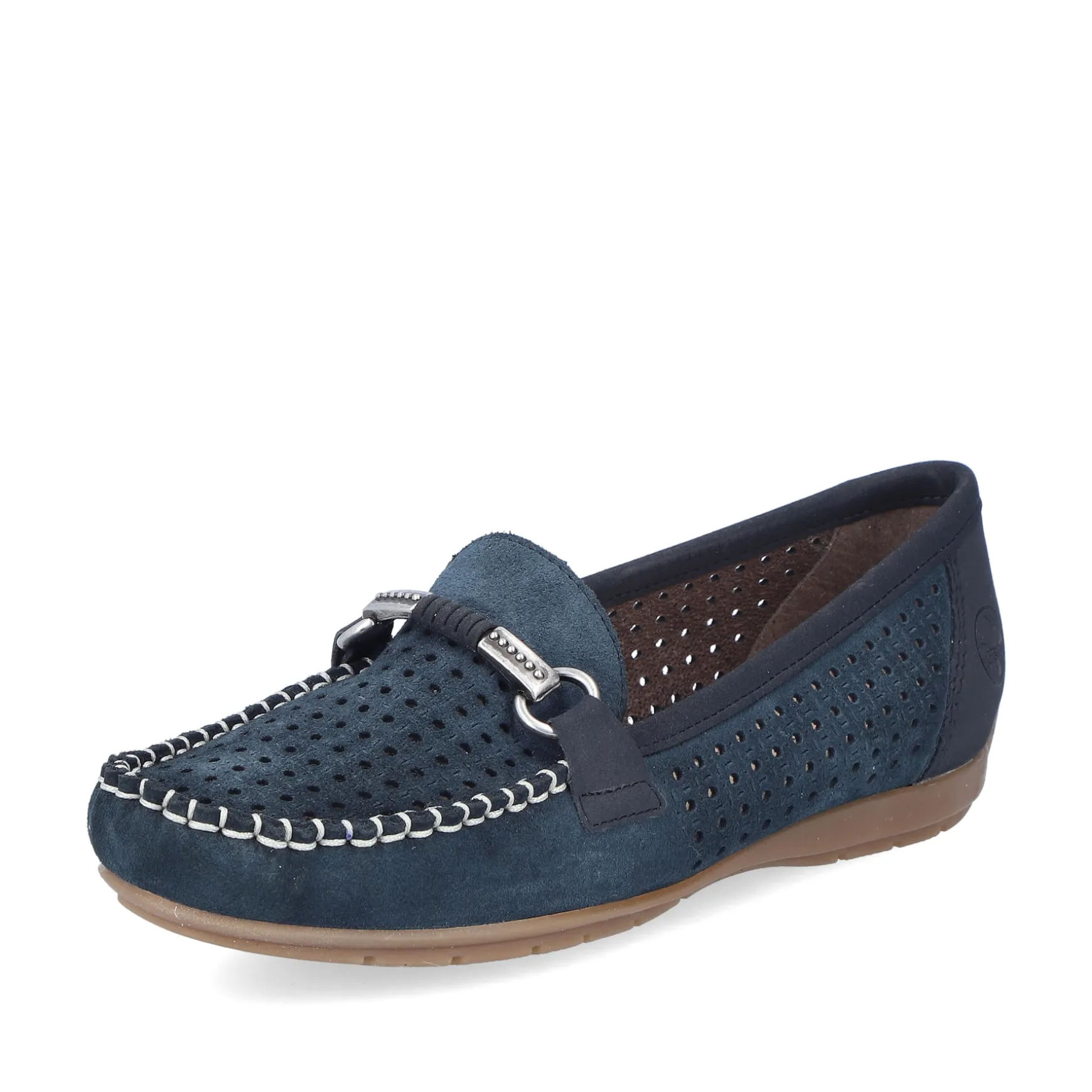 Rieker Damen Loafer schieferblau