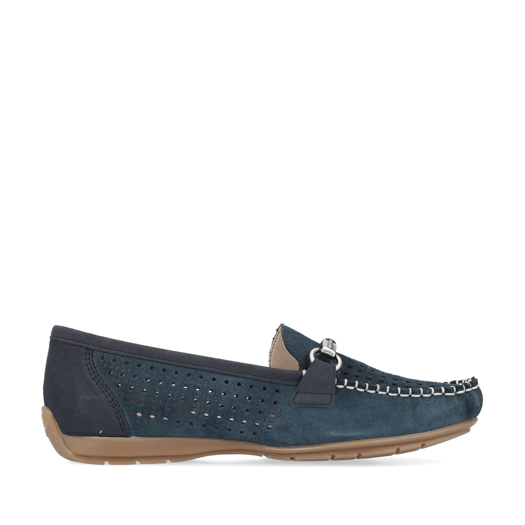 Rieker Damen Loafer schieferblau