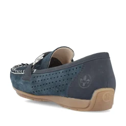 Rieker Damen Loafer schieferblau