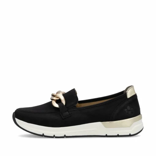Rieker Damen Loafer tiefschwarz