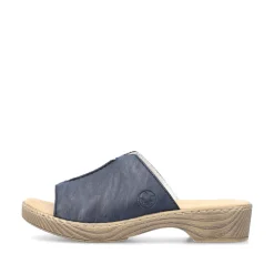 Rieker Damen Pantoletten marineblau