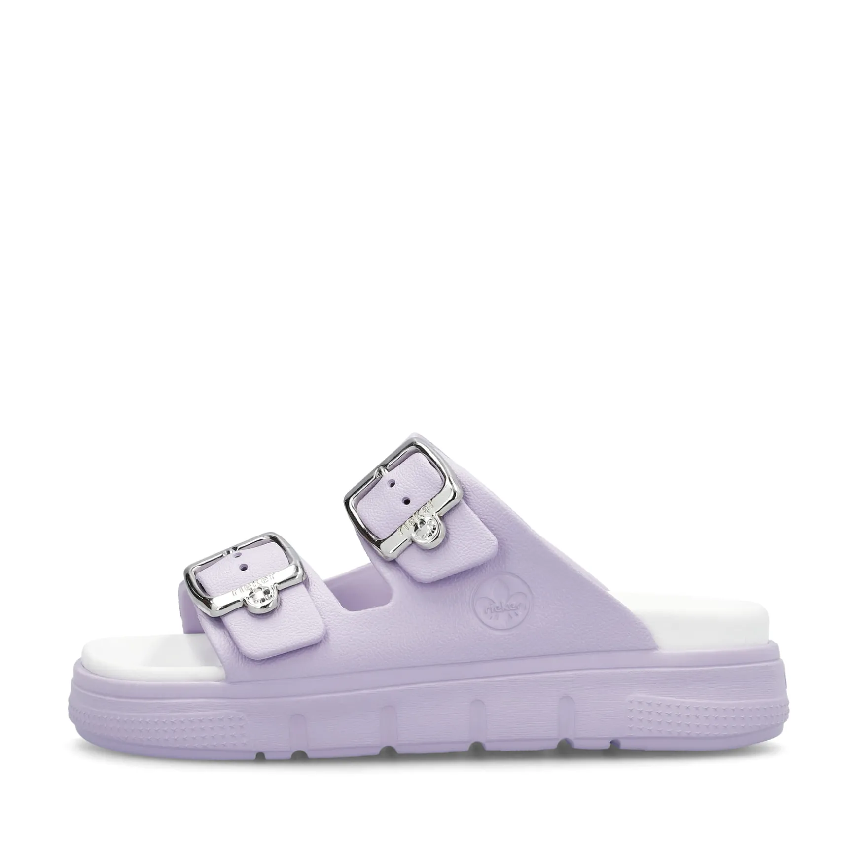 Rieker Damen Pantoletten fliederfaben