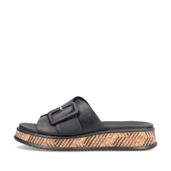 Rieker Damen Pantoletten night black