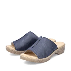 Rieker Damen Pantoletten marineblau