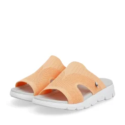Rieker Damen Pantoletten neon orange