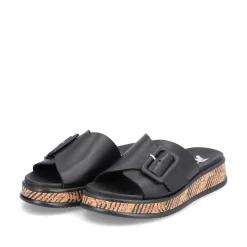 Rieker Damen Pantoletten night black