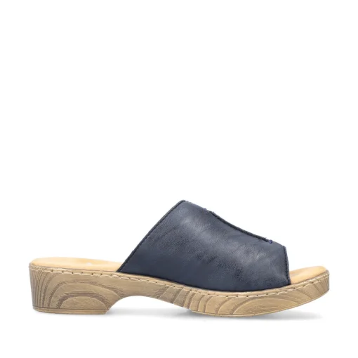Rieker Damen Pantoletten marineblau