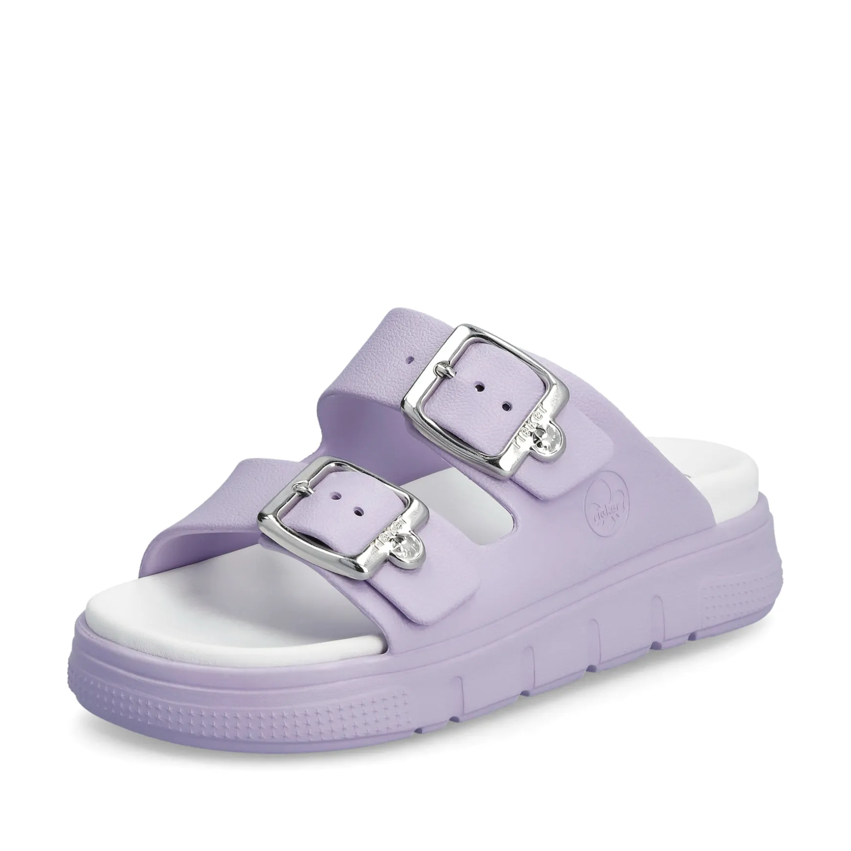 Rieker Damen Pantoletten fliederfaben