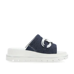 Rieker Damen Pantoletten denim