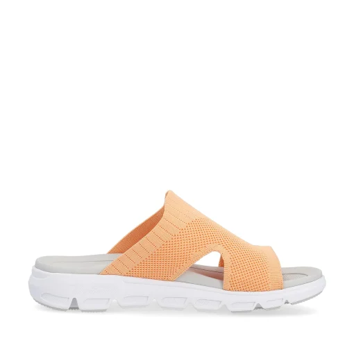 Rieker Damen Pantoletten neon orange