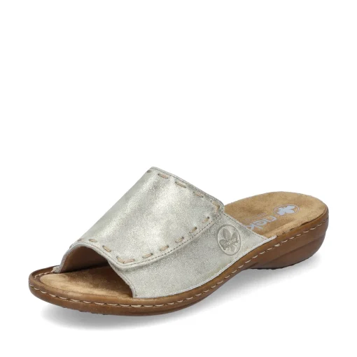 Rieker Damen Pantoletten hellbeige