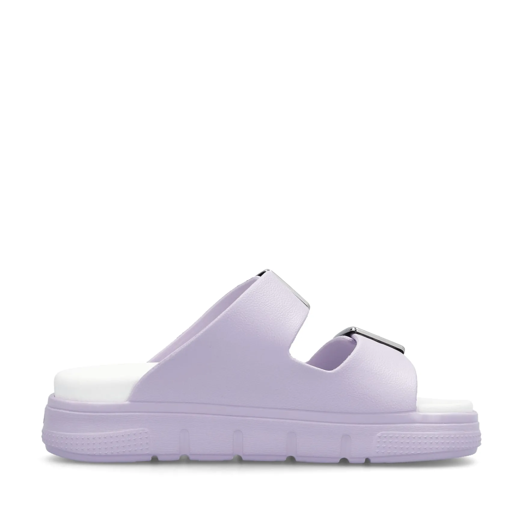 Rieker Damen Pantoletten fliederfaben