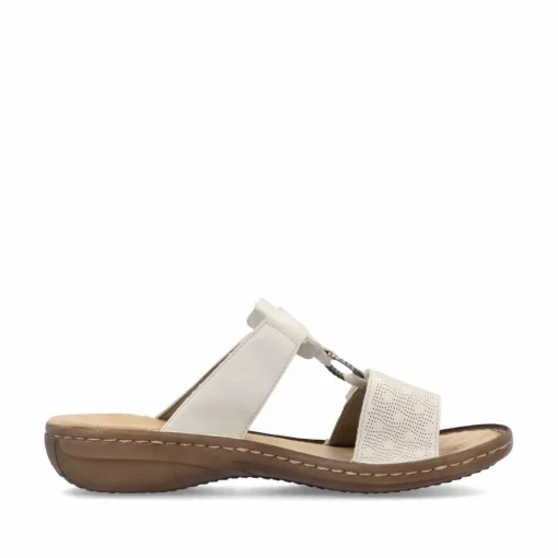 Rieker Damen Pantoletten lehmbeige
