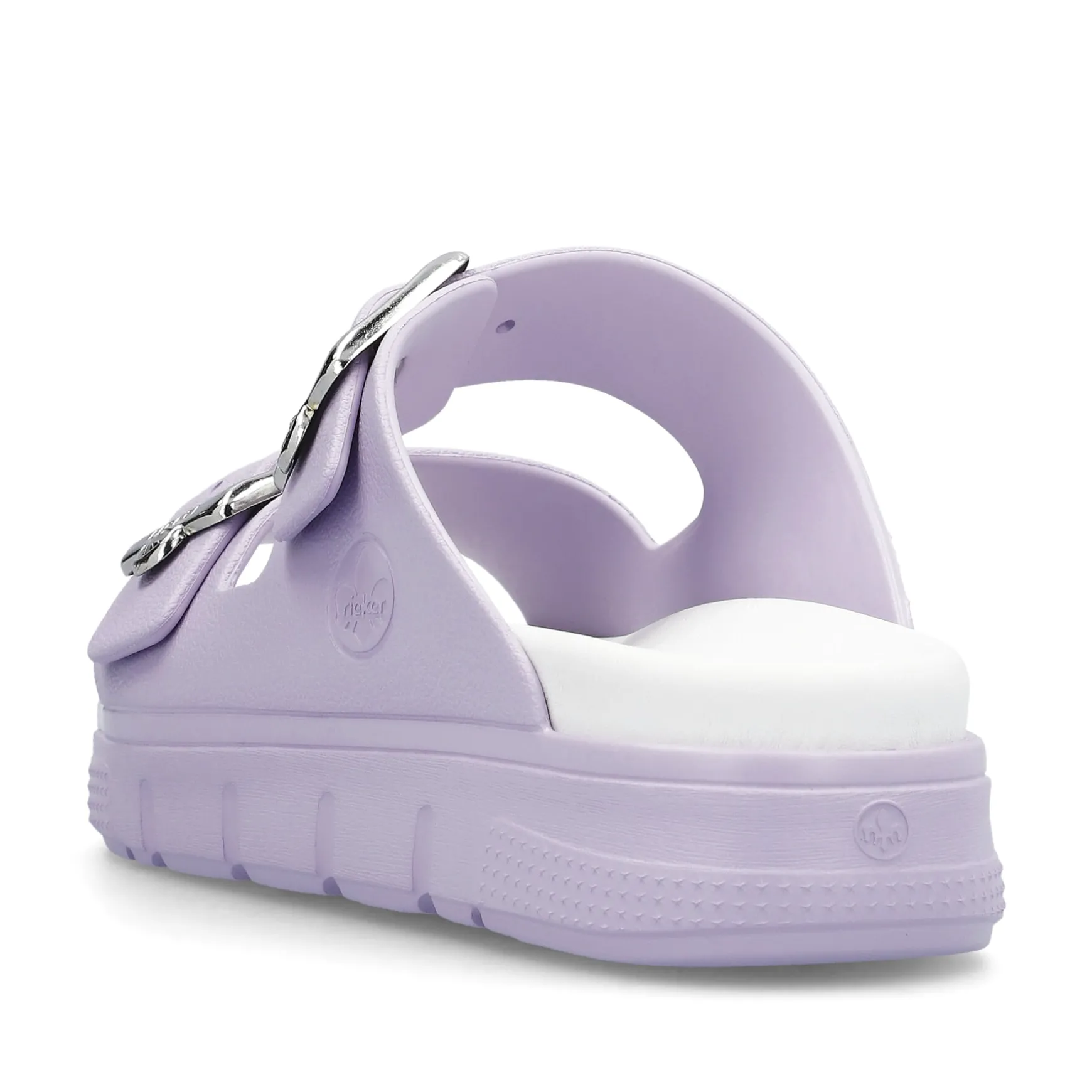 Rieker Damen Pantoletten fliederfaben