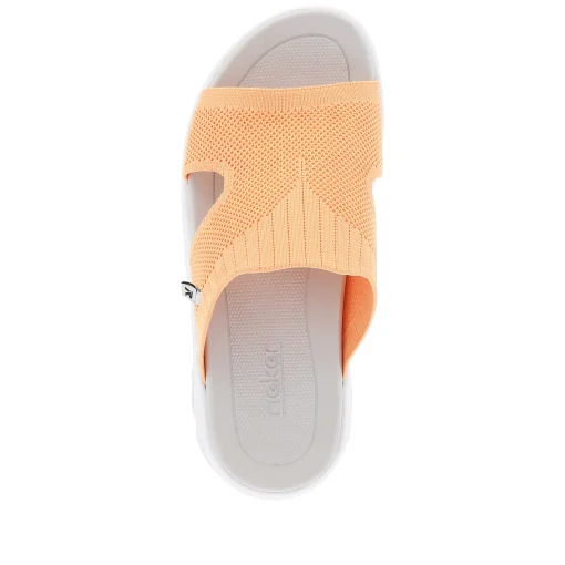 Rieker Damen Pantoletten neon orange