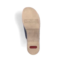 Rieker Damen Pantoletten marineblau