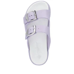 Rieker Damen Pantoletten fliederfaben