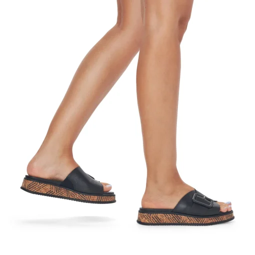 Rieker Damen Pantoletten night black