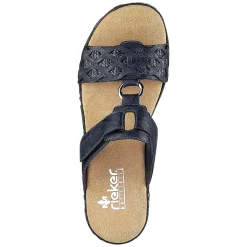 Rieker Damen Pantoletten dunkelblau